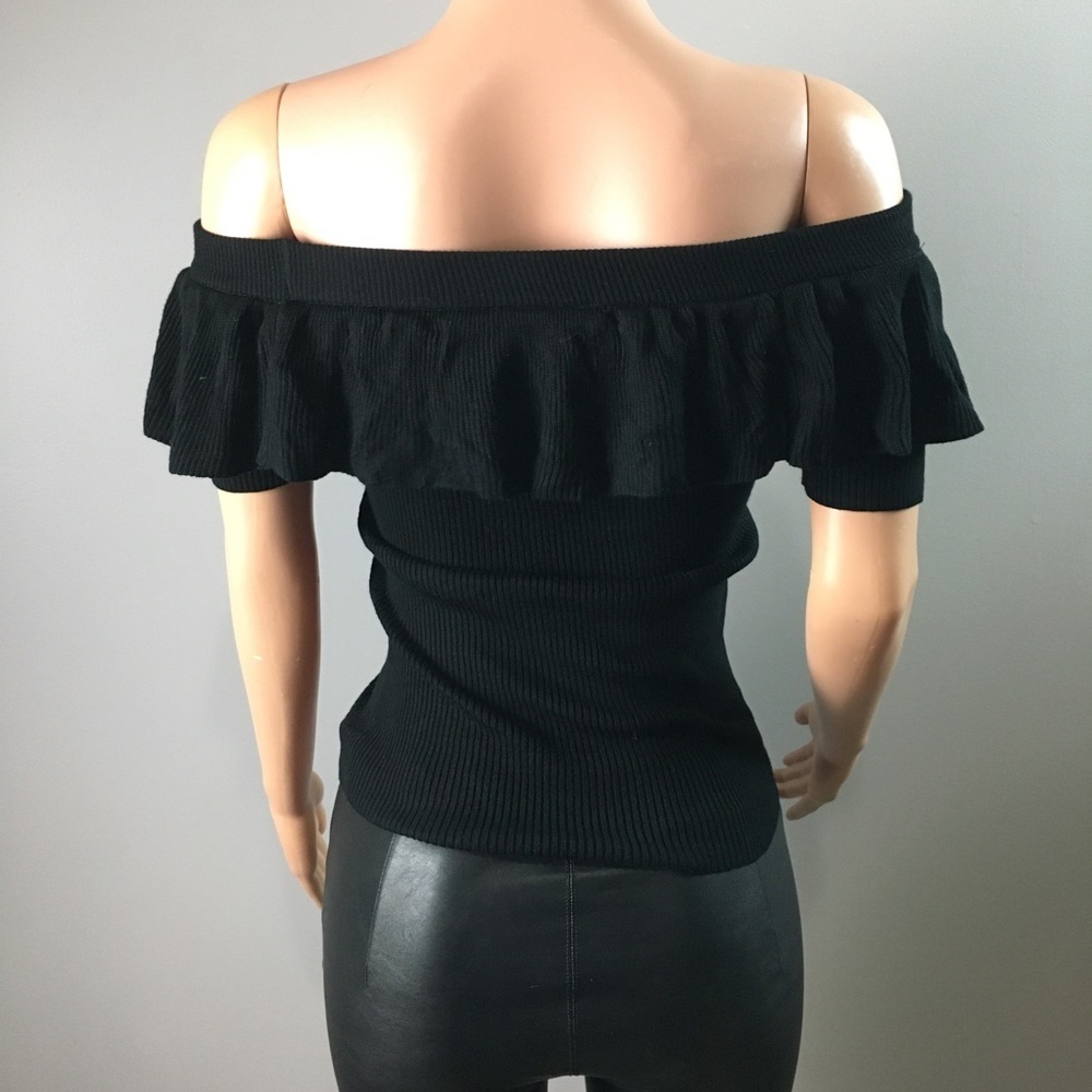 Hooked up ribbed cold shoulder top - Picture 3 of 7